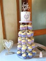 Lilac Cupcake wedding cake